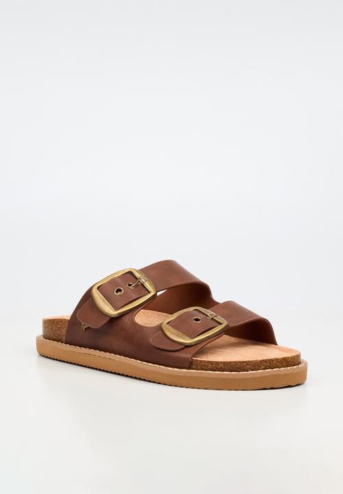 Butterfly Feet - Charli 1 big buckle sandal - chocolate
