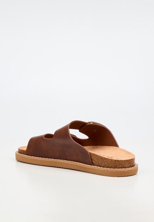 Butterfly Feet - Charli 1 big buckle sandal - chocolate