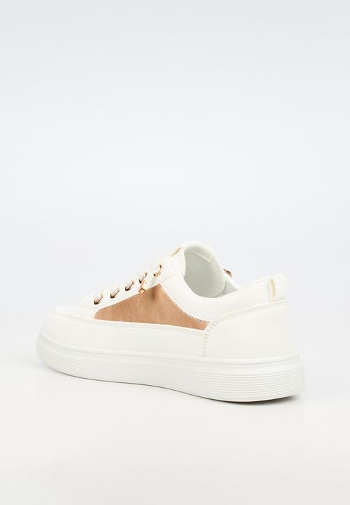 Viabeach - Lipton 4 combo elastic lace sneaker - champagne