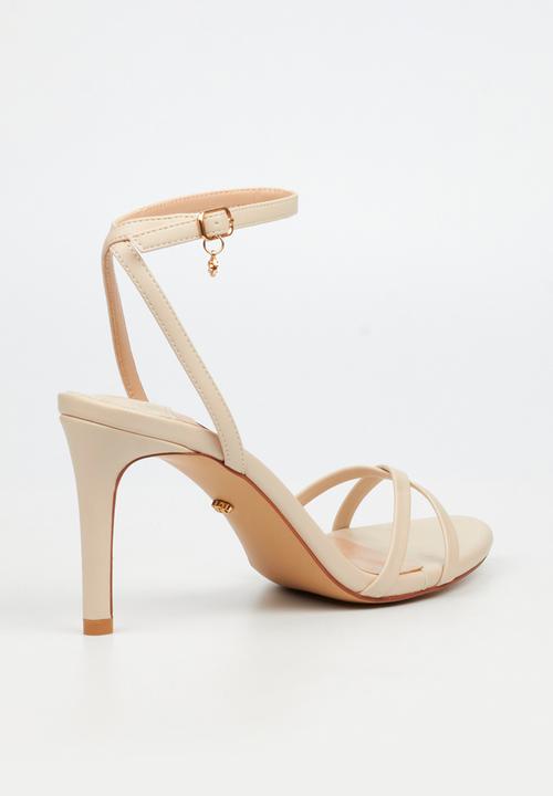 Miss Black - Nelly 1 classic ankle-strap heel - natural