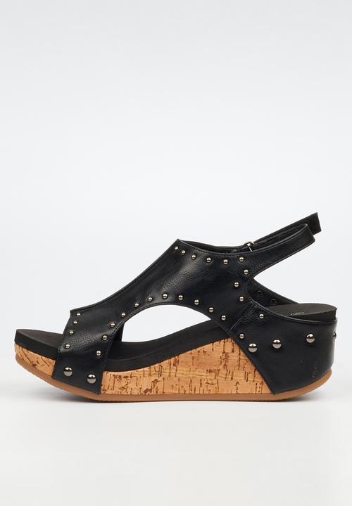 Butterfly Feet - Dido 8 studded slingback sandal - black