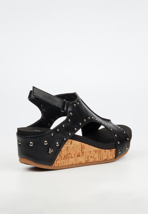 Butterfly Feet - Dido 8 studded slingback sandal - black