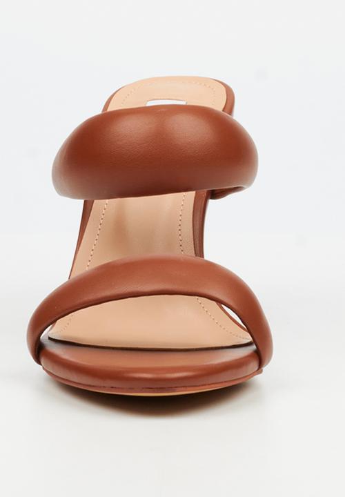 Miss Black - Nelly 7 double strap heel - tan