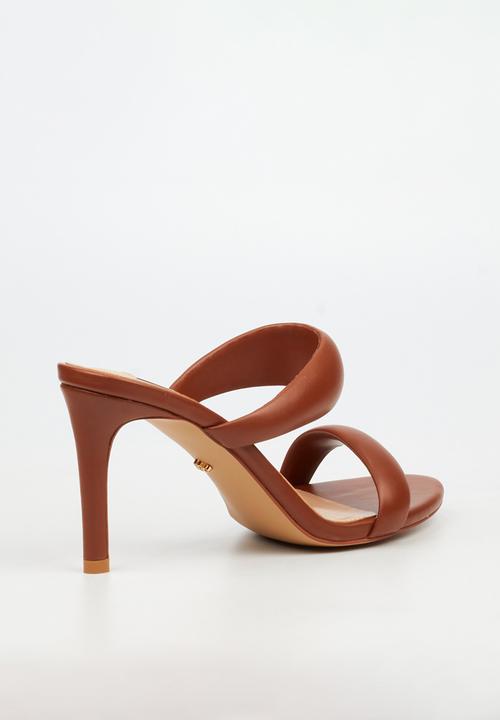 Miss Black - Nelly 7 double strap heel - tan