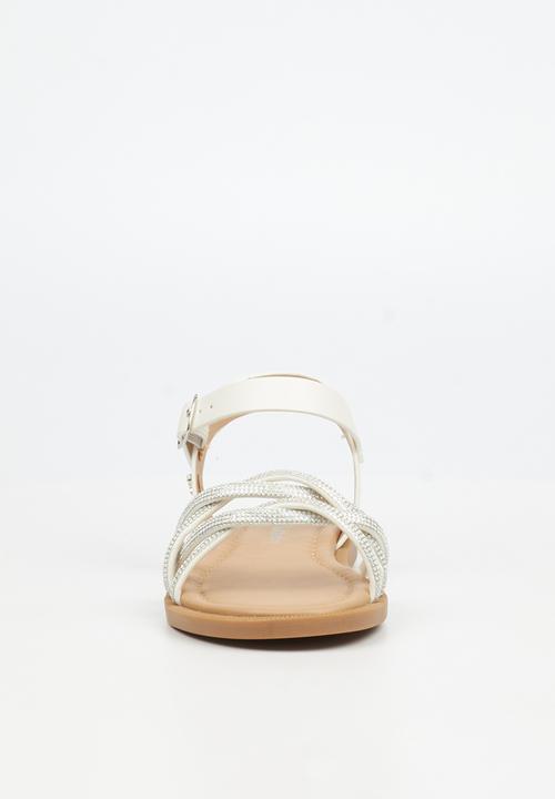 Flutterby - Ella 1 girls sandal - white