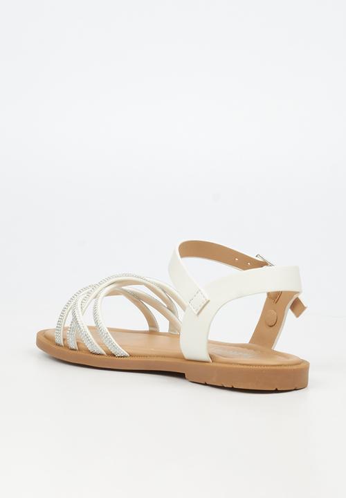 Flutterby - Ella 1 girls sandal - white