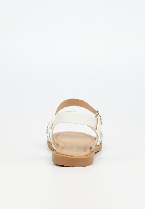 Flutterby - Ella 1 girls sandal - white