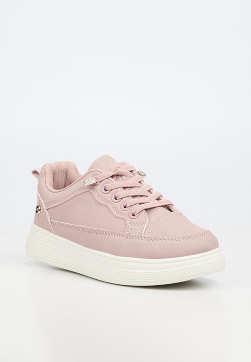 Little Miss Black - Lipton 5 Casual Elastic Lace Sneaker - Pink