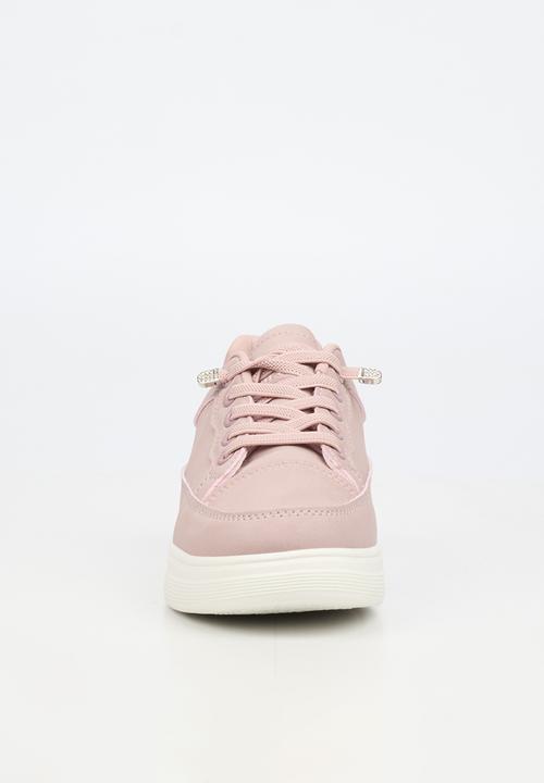 Little Miss Black - Lipton 5 Casual Elastic Lace Sneaker - Pink