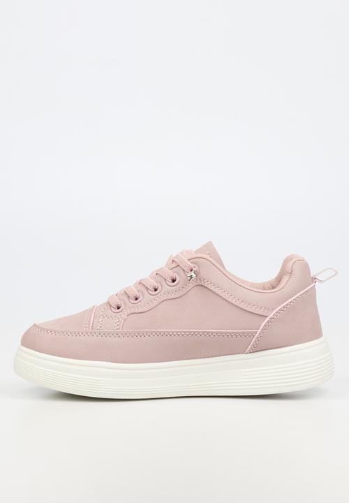 Little Miss Black - Lipton 5 Casual Elastic Lace Sneaker - Pink
