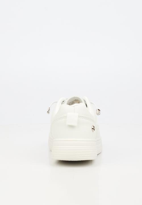 Little Miss Black - Lipton 5 Casual Elastic Lace Sneaker - White