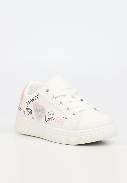 Flutterby - Rory 1 girls sneakers - white