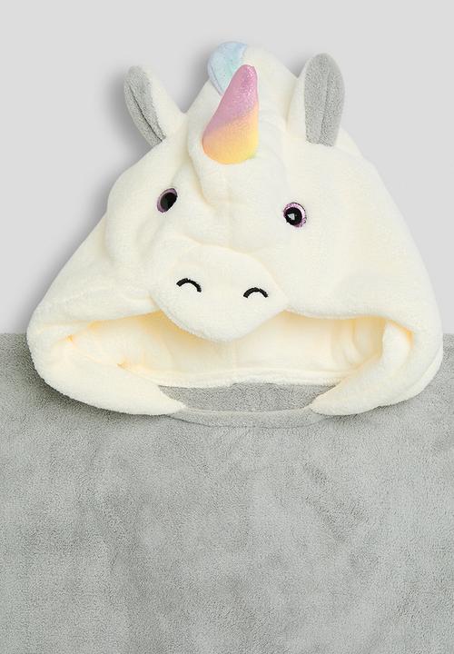 Pop Candy - Unicorn hood towel - grey