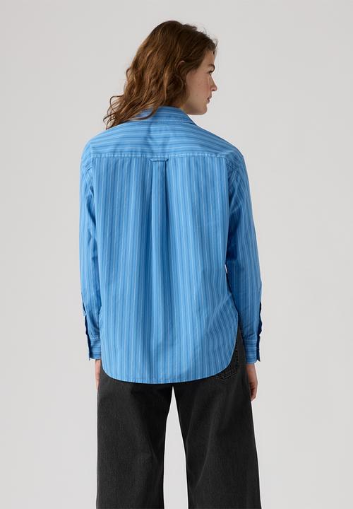 Levi’s® - Harlie Boyfriend Shirt - Telma Stripe Parisian Blue Poplin