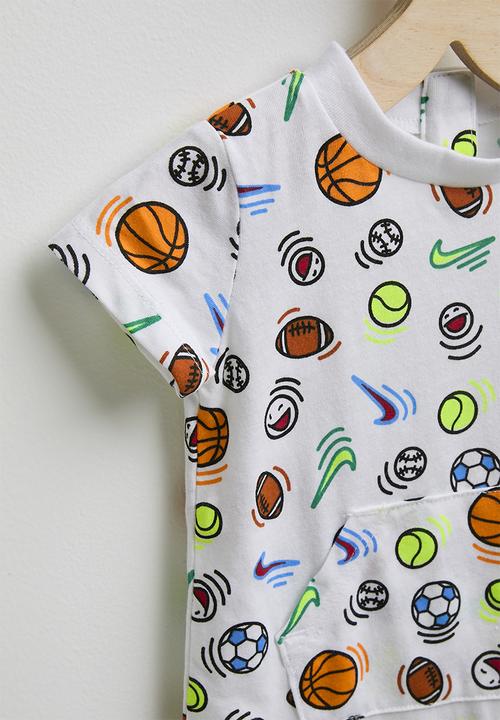 Nike - Nkb B Nsw Sportball Aop Romper - White