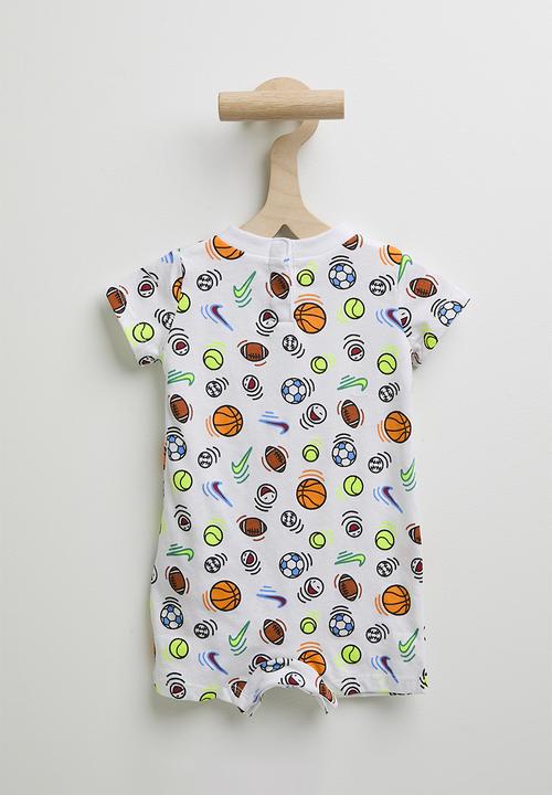 Nike - Nkb B Nsw Sportball Aop Romper - White