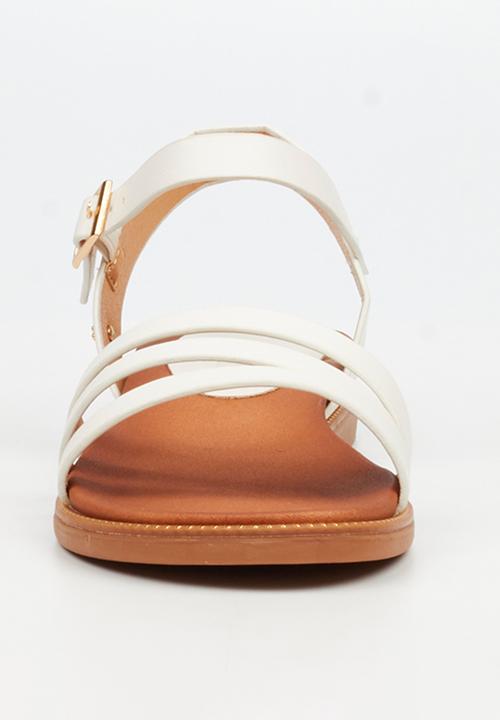 Butterfly Feet - Ellie 11 ankle strap sandal - white