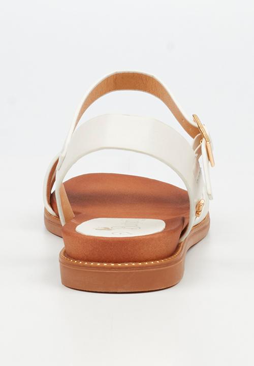Butterfly Feet - Ellie 11 ankle strap sandal - white