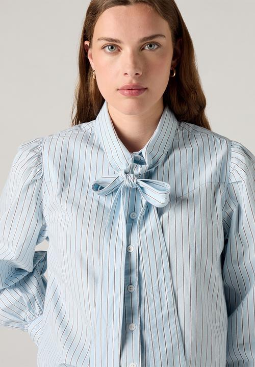 Levi’s® - Judice Western Shirt -  Sherman Stripe Angel Falls Poplin