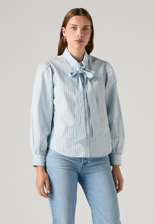 Levi’s® - Judice Western Shirt -  Sherman Stripe Angel Falls Poplin