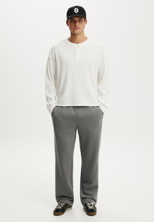 Cotton On - Baggy Track Pant - Slate Stone