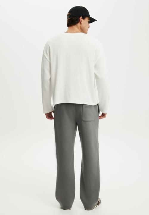 Cotton On - Baggy Track Pant - Slate Stone