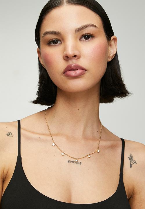 Zoe on Trend - Pretty Drop-Necklace - Gold