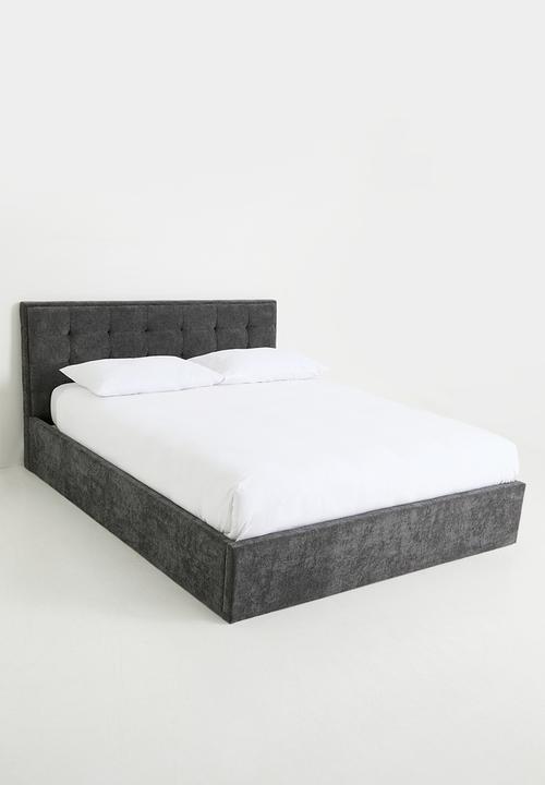 Sixth Floor - Kouva Upholstered Bed - Charcoal