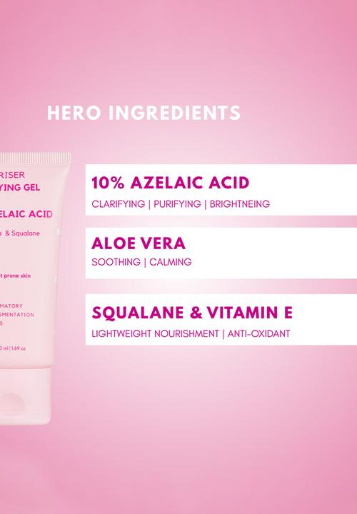 Standard Beauty - Mattifying Gel Moisturiser with 10% Azelaic Acid for Oily & Acne Prone