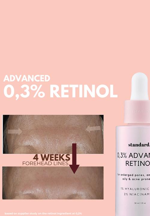 Standard Beauty - Advanced 0,3% Retinol with 1% Hyaluronic Acid & 2% Niacinamide