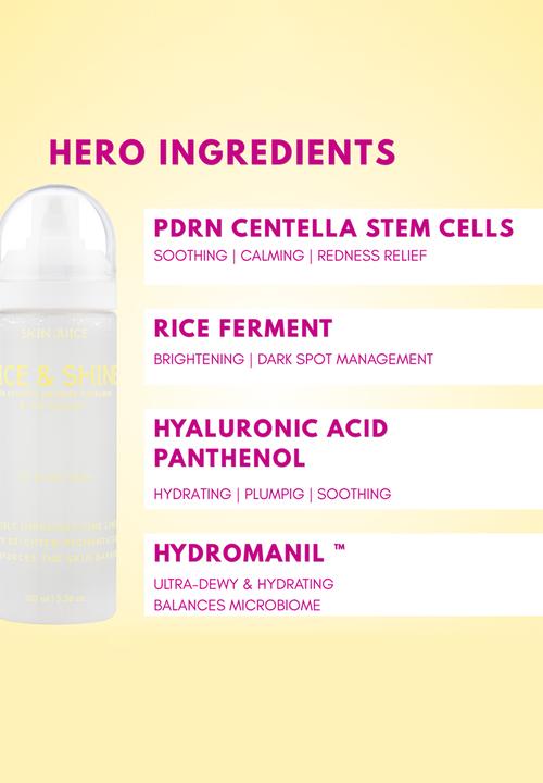 Standard Beauty - Rice & Shine Mist- Rice Exosomes & Centella Reversa Brightening & Hydrating Mist