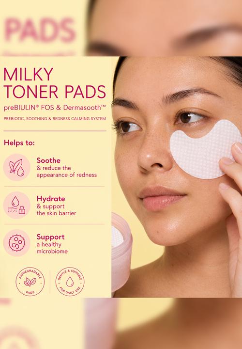 Standard Beauty - Milky Toner Pads with preBIULIN® & DermasoothTM