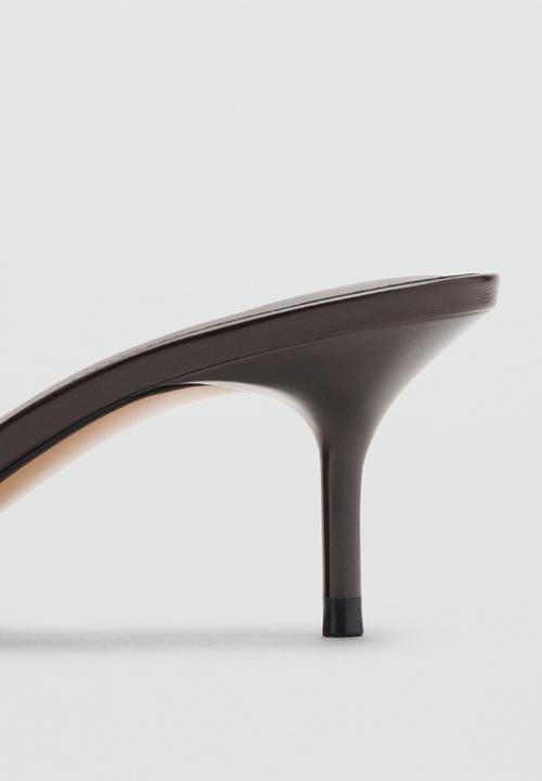 MANGO - Bruc gold detail stiletto heel - dark brown