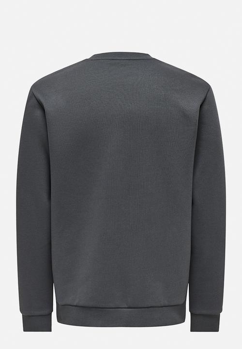 Only & Sons - Ceres Crew Neck - Grey Pinstrip