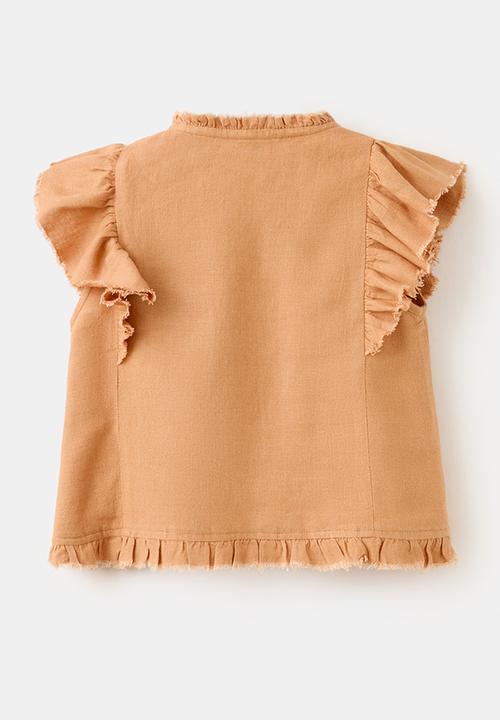 MANGO - Blouse Maraset - Medium Orange