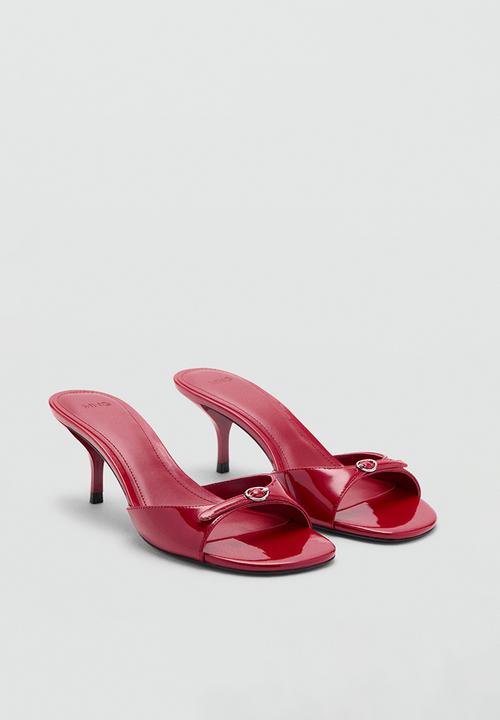MANGO - Made stiletto mule heel - red
