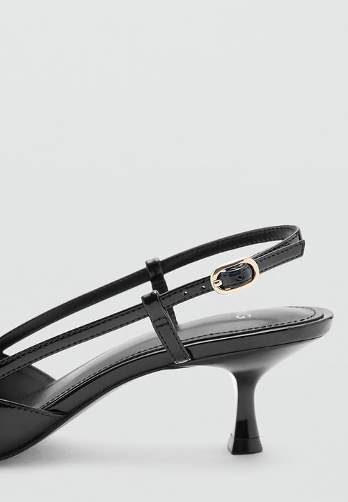 MANGO - Toniobl slingback kitten heel - black