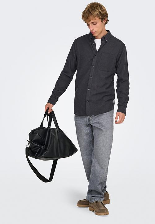 Only & Sons - Gudmund Slim 1Pkt Solid Shirt Noos - Black
