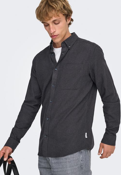 Only & Sons - Gudmund Slim 1Pkt Solid Shirt Noos - Black