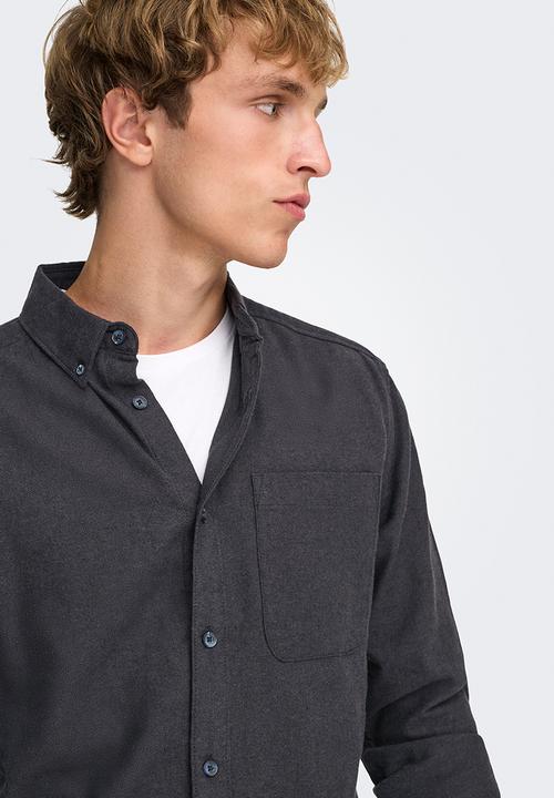 Only & Sons - Gudmund Slim 1Pkt Solid Shirt Noos - Black