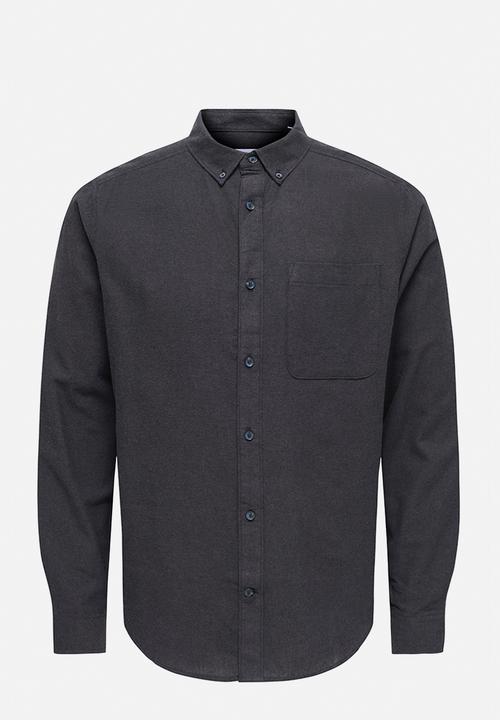 Only & Sons - Gudmund Slim 1Pkt Solid Shirt Noos - Black