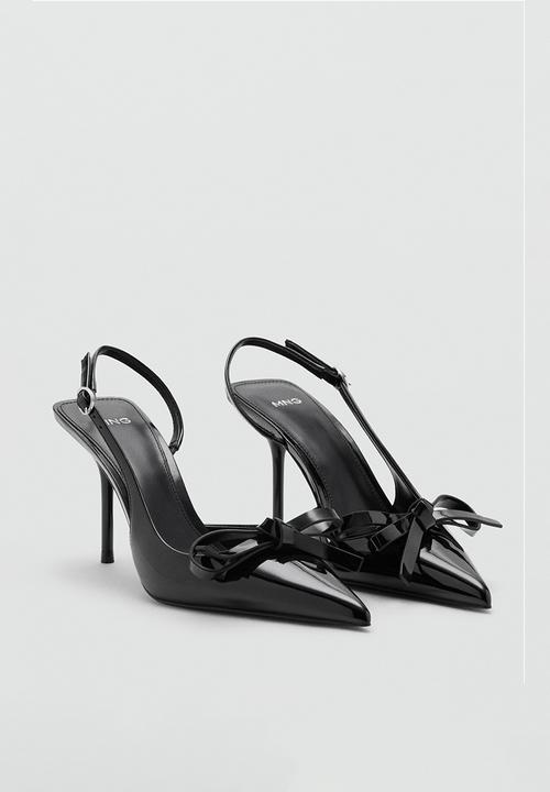 MANGO - Coreob slingback stiletto heel - black