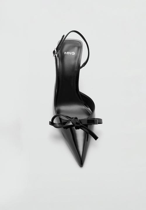 MANGO - Coreob slingback stiletto heel - black