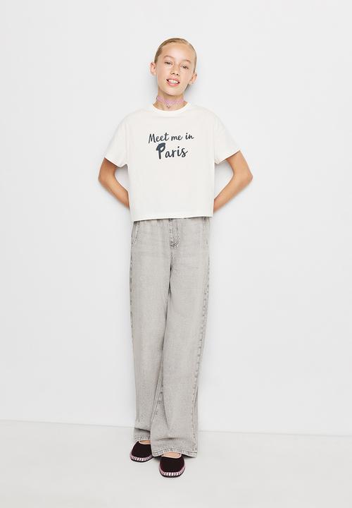 MANGO - T-Shirt Paris - Natural