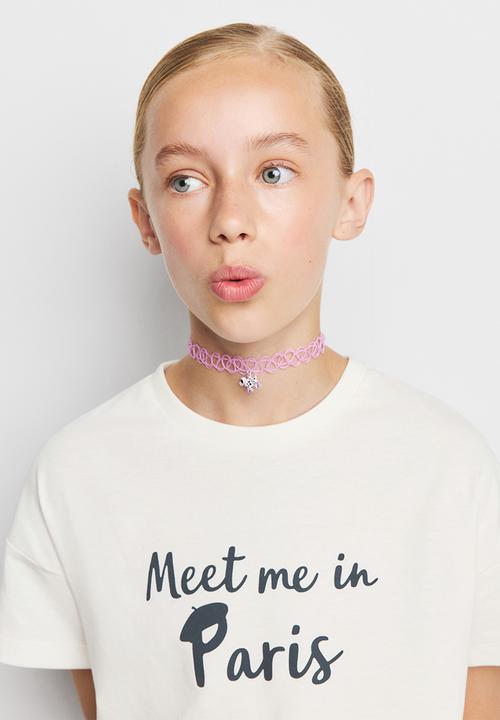 MANGO - T-Shirt Paris - Natural