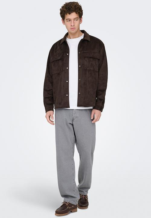 Only & Sons - Edge Straigh Box Tai DNM - Light Grey Denim