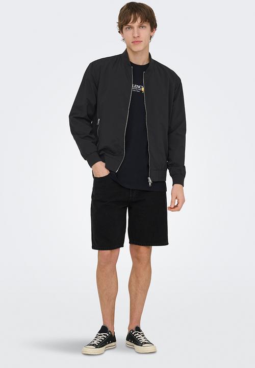 Only & Sons - Lando Life Bomber OTW Noos - Black