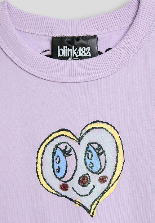 Cotton On - License Drop Shoulder Short Sleeve Tee - Lcn Bra Beabadoobee/Vintage Lilac