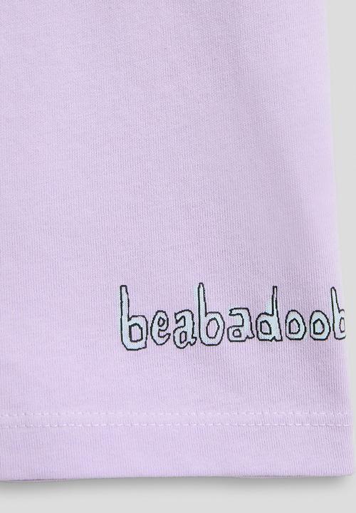 Cotton On - License Drop Shoulder Short Sleeve Tee - Lcn Bra Beabadoobee/Vintage Lilac