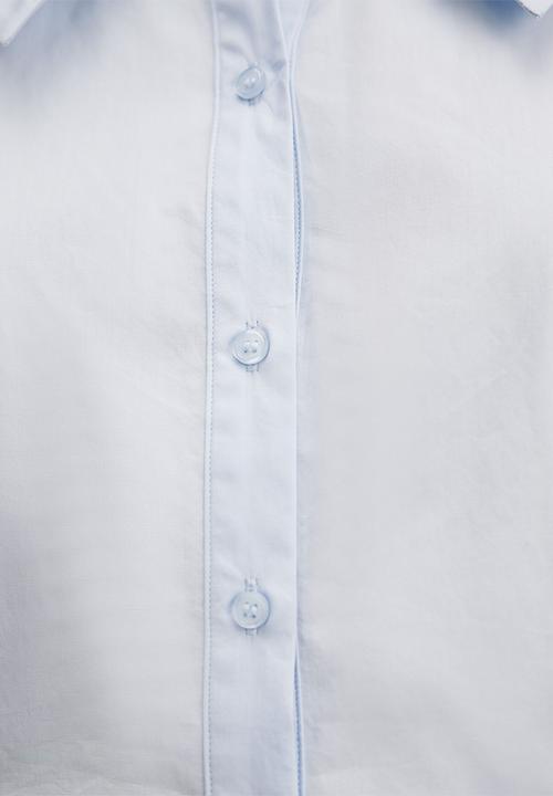 Forever New - Gracie bubble sleeve shirt - soft blue